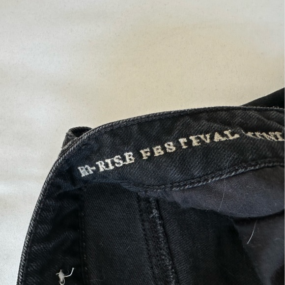 Black Americain eagle mini distressed jeans skirt - Picture 4 of 4